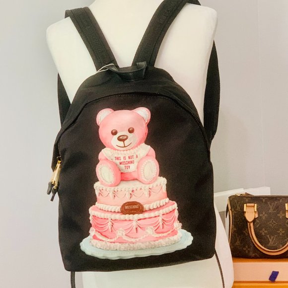 MOSCHINO THIS IS NOT A TOY BEAR BACKPACK WITH DUST BAG MADE IN ITALY main image 7